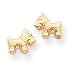 Brand new 14k Dog Childrens Earrings on sales