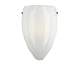 Tla-Fiero Sconce, White, Sn Finish, Inc