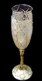 Angel Wings Design - Hand Painted - Flute - 6 oz.
