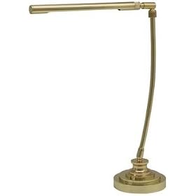 Polished Brass Slim Tube LED Piano Desk Lamp