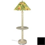 Patio Living Concepts Catalina Floor Lamp with Table - Black Finish