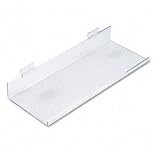 Large Acrylic Shelf For Slotwall Exhibit, Clear