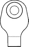 Cymed 9341338 9 Inch One-Piece Transparent Drainable Pouch with MicroSkin Barrier For 1.5 Inch Stoma - Box of 10