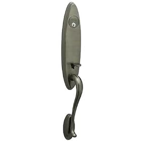 Schlage F358 ASH 620 Exterior Single Cylinder Ashcroft Handleset, Antique Pewter
