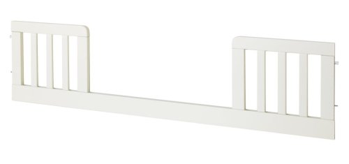 Kitchen: Toddler Guard Rail for Hidden Hardware Cribs  For M4801, M4001, M5921  in Antique White Finish By Da Vinci Baby Furniture