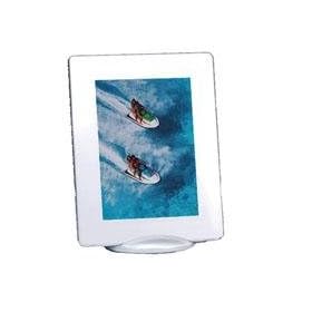 Pictronic Illuminated Flat Screen Photo Frame for a 5x7 Picture, Metallic Plastic