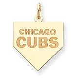 14K Chicago Cubs Large Home Plate Chicago Cubs Charm