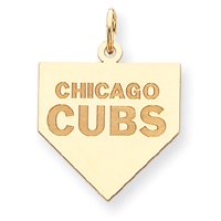 14K Chicago Cubs Large Home Plate Chicago Cubs Charm