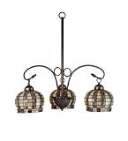 24 Inch W Jeweled Basket 3 Lt Chandelier Ceiling Fixture