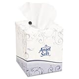 Angel Soft ps Premium Facial Tissue in Cube Box, 96 Box, 36 Boxes Carton 