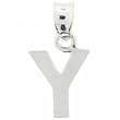 Sterling Silver Initial Pendant Letter Y Engravable