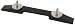 Gretsch Adjustable Bridge Base for Archtop Guitars, Ebony and Nickel