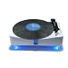 Blue Lighted base Record Deck USB Turntable Converts Vinyl to MP3/PC