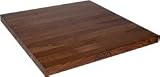 John Boos Walnut Island Tops, 48W x 48D, Oil Finish