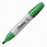 Sharpie  Chisel Tip Permanent Marker, 5.3mm, Green Ink (SAN38204) Category: Permanent Markers