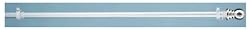 6 Foot 2-Piece Spinning Tangle-Free Flagpole SILVER -SALE PRICE!