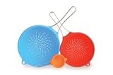 SiliconeZone 8.25 Flexible Strainer, Orange