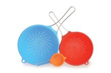 SiliconeZone 8.5-in. Strainer, Orange