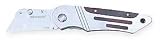 Westward 1YJD8 Folding Knife, 6 1/2 In, Clip Blade, Blue