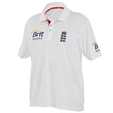 adidas ECB England Cricket Test Shirt 2010 White Small
