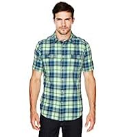North Coast Pure Cotton Fluro Checked Shirt