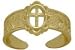 10 Karat Yellow Gold Religious Cross Toe Ring