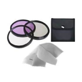 Sony SAL-50F14 Normal 50mm f/1.4 High Grade Multi-Coated, Multi-Threaded, 3 Piece Lens Filter Kit (55mm) Made By Optics + Nwv Direct Microfiber Cleaning Cloth.