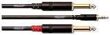 Cordial Fair Line Y-Adapter cable - 3M - 3.5 mm stereo plug/2 x plug 6,3 mm mono