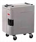 Rubbermaid 9408-88 CaterMax 100 Insulated End Loader Pan Carrier with 5 Inch - 12.7 cm - Swivel Casters accommodates 1 / 1, 1 / 2 and 1 / 3 Food Pans - Platinum