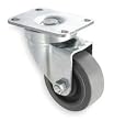 Industrial Grade 1UHY4 Swivel Caster, 4 In, 250 Lb, Soft Rubber