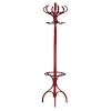 Cherry Finish Coat & Hat Rack With Umbrella Holder