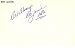 Bob Lanier Autographed / Signed 3x5 Card