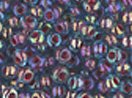 Seed Beads 6/0 Czech Lined (a full 38 gram pack) over 400 colors available individually!, Aqua Red Iris