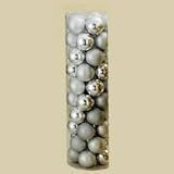 60 mm Shatterproof Silver Balls- 50 per Box Case Pack 20