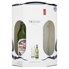 PERONI GLASS & 330ML BOTTLE IN A GIFT BOX