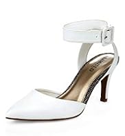 Limited Collection Ankle Strap Stiletto Heel Pointed Toe Sandals