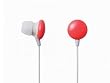 Elecom Ear Drops Series 3 Canal Type Hi-Fi Noise-Reducing Ear Buds(Designed in Japan) (Red)