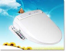 Bio Bidet BB-800 Prestige Warm Water White Round Bidet Seat with Turbo Wash