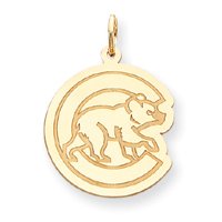 14K Chicago Cubs Large Mascot Charm