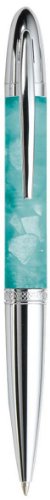 Pierre Belvedere Executive Ballpoint Pen, Aqua/Chrome (071150)