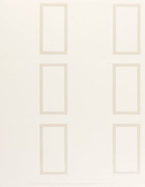 (Price/Pack)Masterpiece Studios 959005 Pearl Border Ivory Foil Place Card