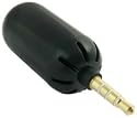 GreyMobiles Black Mini Clip On Portable Microphone And Speaker For Apple iPhone 3G 3GS - iPod Nano 4G 5G - Classic - Touch 2G 3G