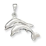 Sterling Silver Dolphins Pendant