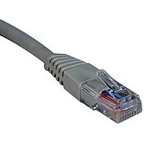 Tripp Lite N002-001-GY Cat5e 350MHz Gray Molded Patch Cable RJ45M/M - 1ft