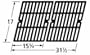 Music City Metals 61512 Gloss Cast Iron Cooking Grid Replacement for Select Kenmore and XPS Gas Grill Models, Set of 2