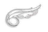 Swirl Design Fashion Pin with CZs