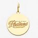 14K San Diego Padres Small Full Name Disc Pendant