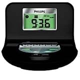 Philips CD-R/RW Player & Clock Radio with Buzzer Alarm, AC Powered with Battery Back Up.