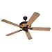 Monte Carlo 5GL66OC Great Lodge Magnum, 66-Inch 5-Blade Ceiling Fan, Old Chicago Motor Finish and Ponderosa Pine Blades
