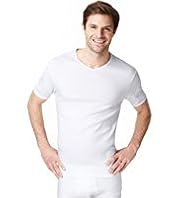 3 Pack Pure Cotton Short Sleeve V-Neck Vests